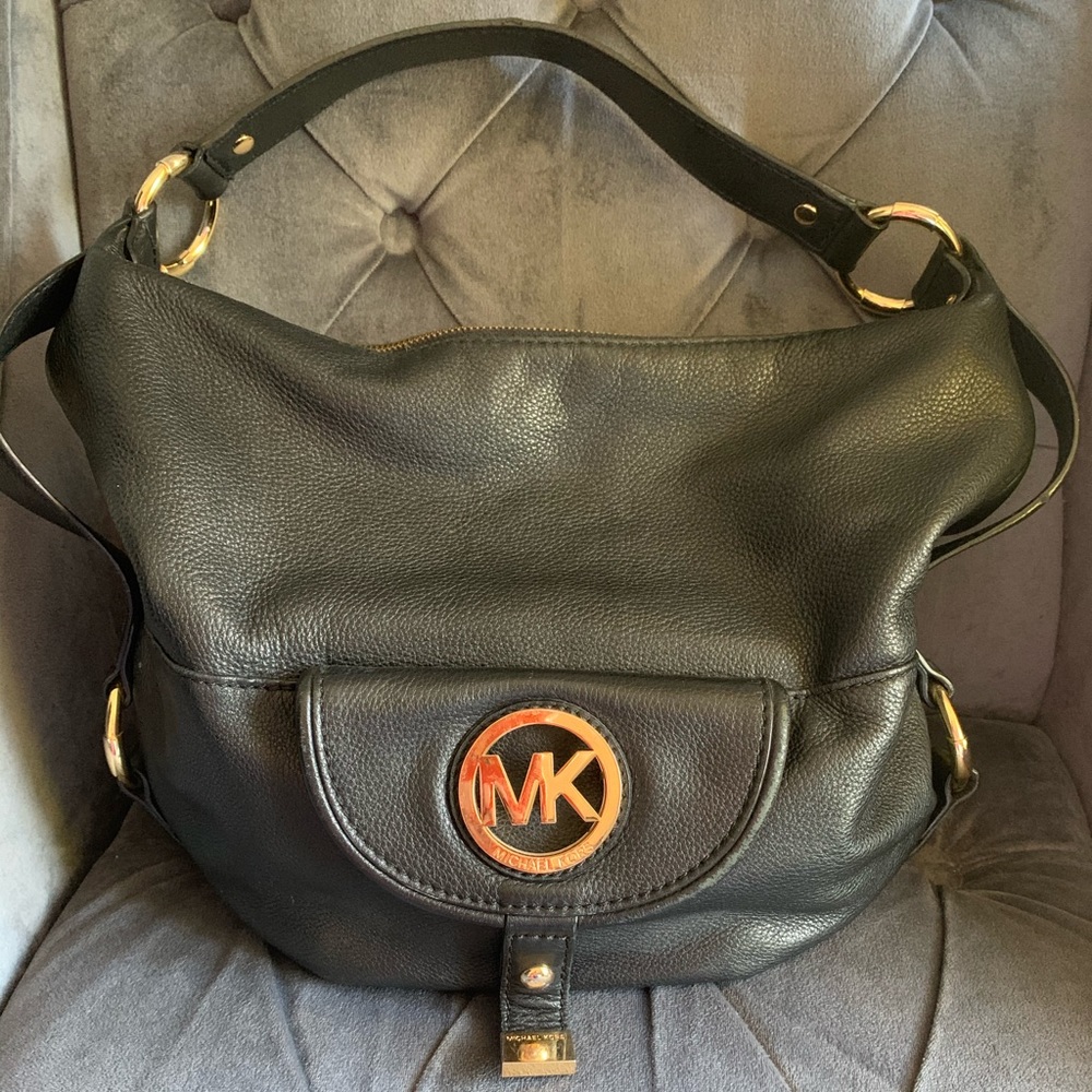Michael Kors Black Leather Purse